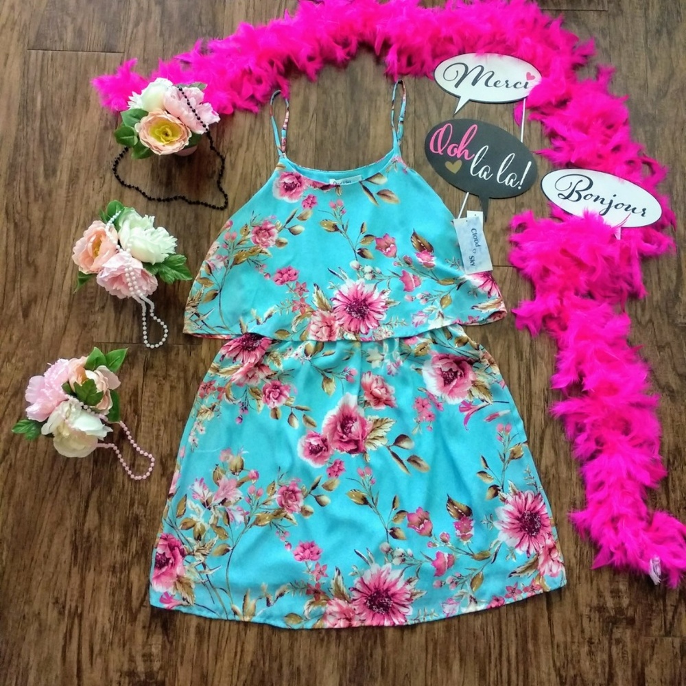 Junior Floral Mini Dress
